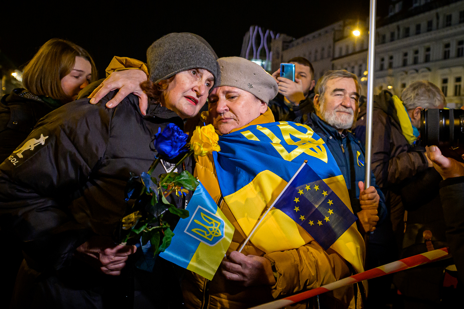 Stojíme za Ukrajinou - akce na podporu napadené Ukrajiny