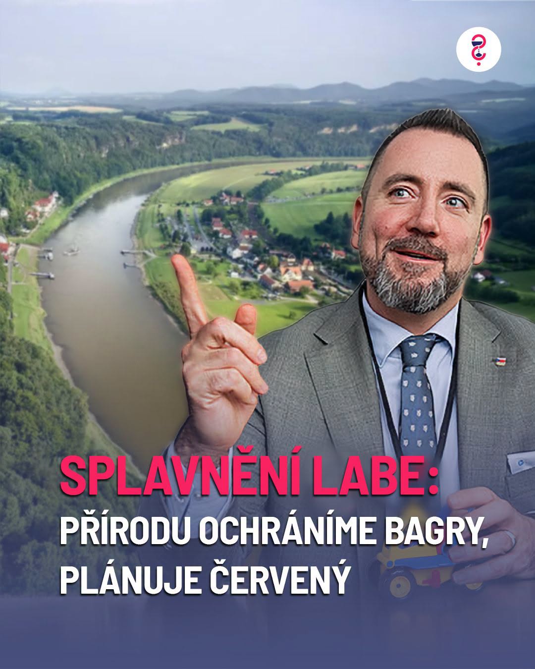 Splavnění Labe: Přírodu ochráníme bagry, plánuje Červený