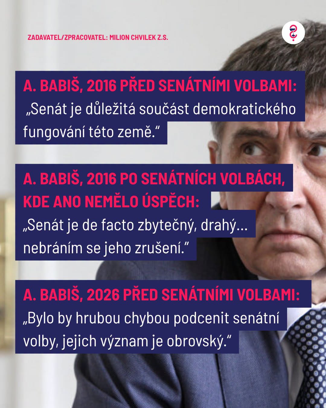 Babiš vs. Senát. Jak měnit názor podle potřeby