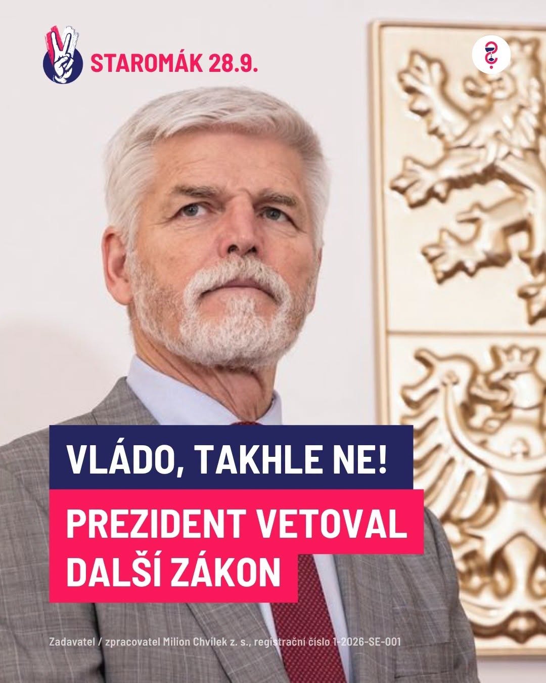 Vládo, takhle ne! Prezident vetoval další zákon
