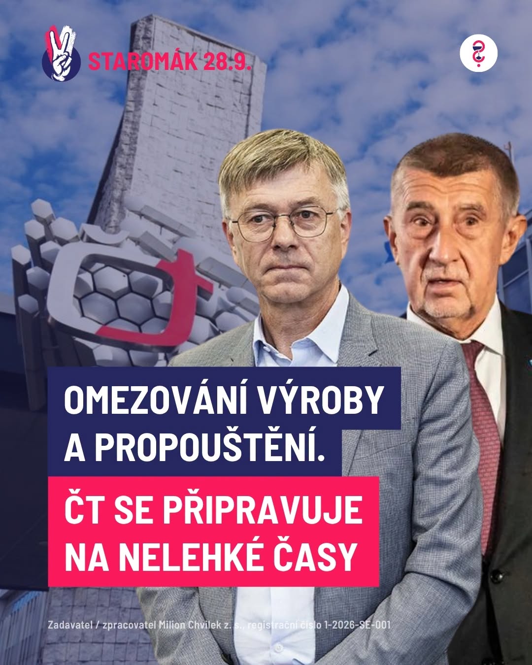 Omezení výroby a propouštění. ČT se připravuje na nelehké časy