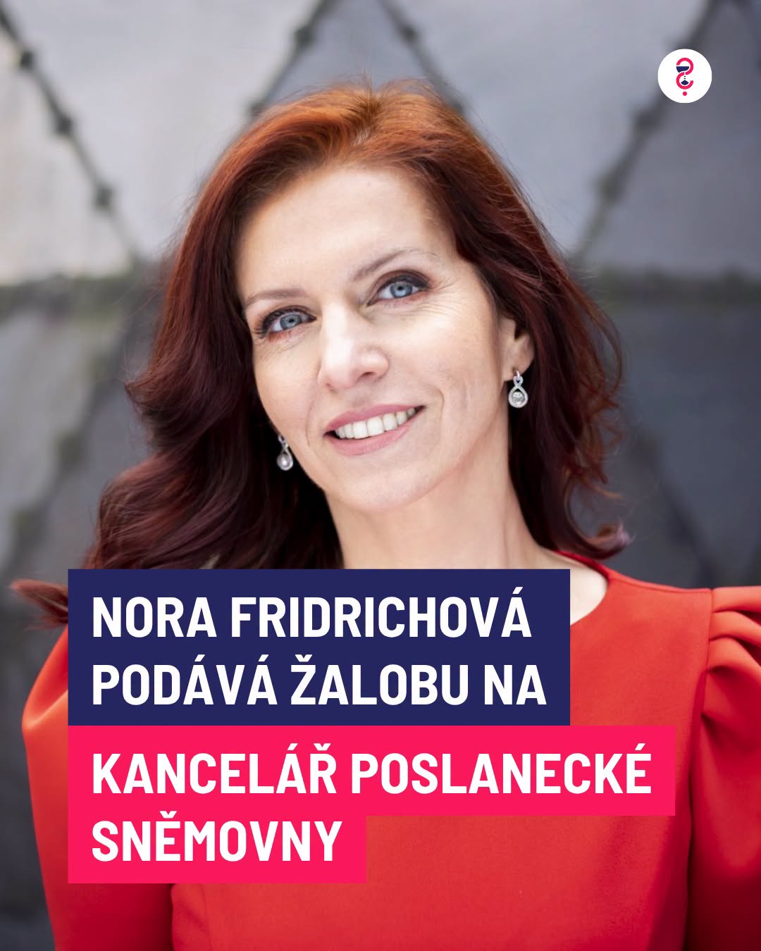 Nora Fridrichová podává žalobu na Kancelář Poslanecké sněmovny