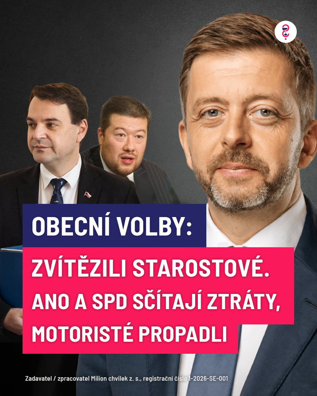 Komunální volby 2026: Zvítězili Starostové. ANO a SPD sčítají ztráty, Motoristé propadli