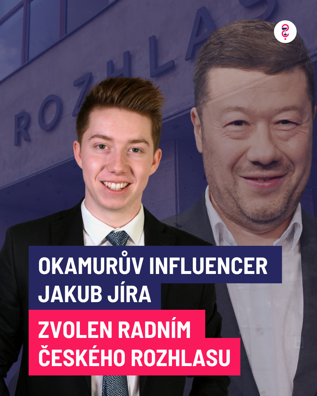 Okamurův influencer Jakub Jíra zvolen randím Českého rozhlasu