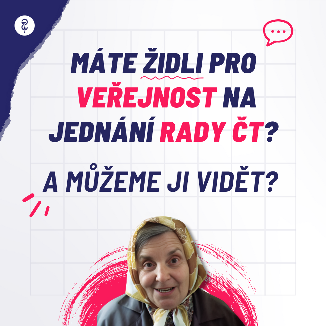 Máte židli pro veřejnost na jednání Rady ČT? A můžeme ji vidět?