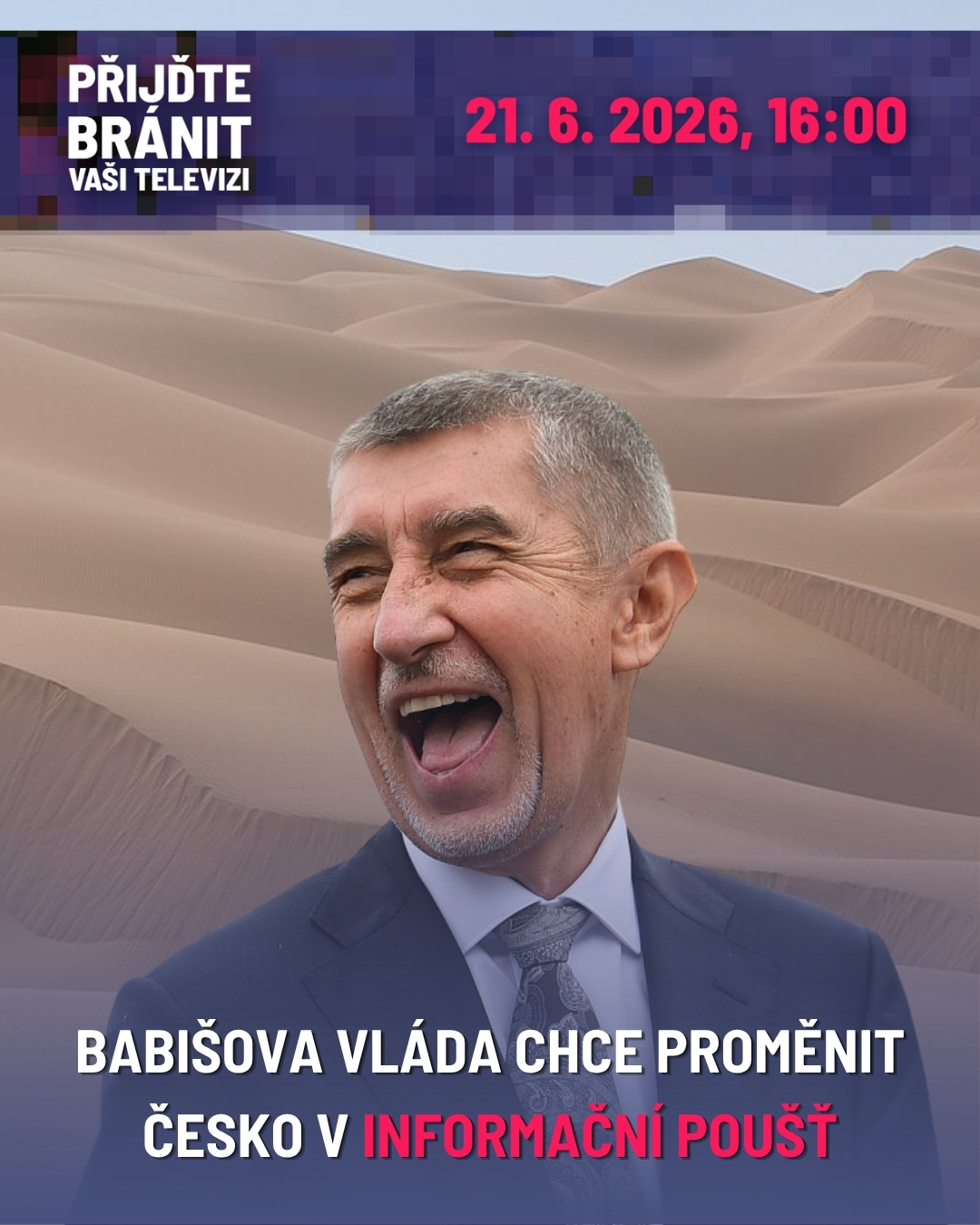BABIŠOVA VLÁDA CHCE PROMĚNIT ČESKO V INFORMAČNÍ POUŠŤ