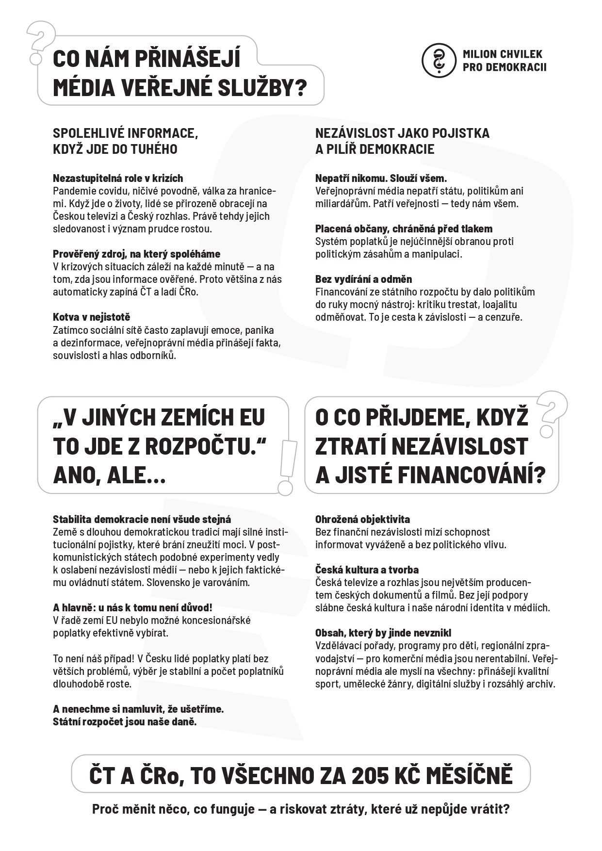 CO NÁM PŘINÁŠEJÍ MÉDIA VEŘEJNÉ SLUŽBY?