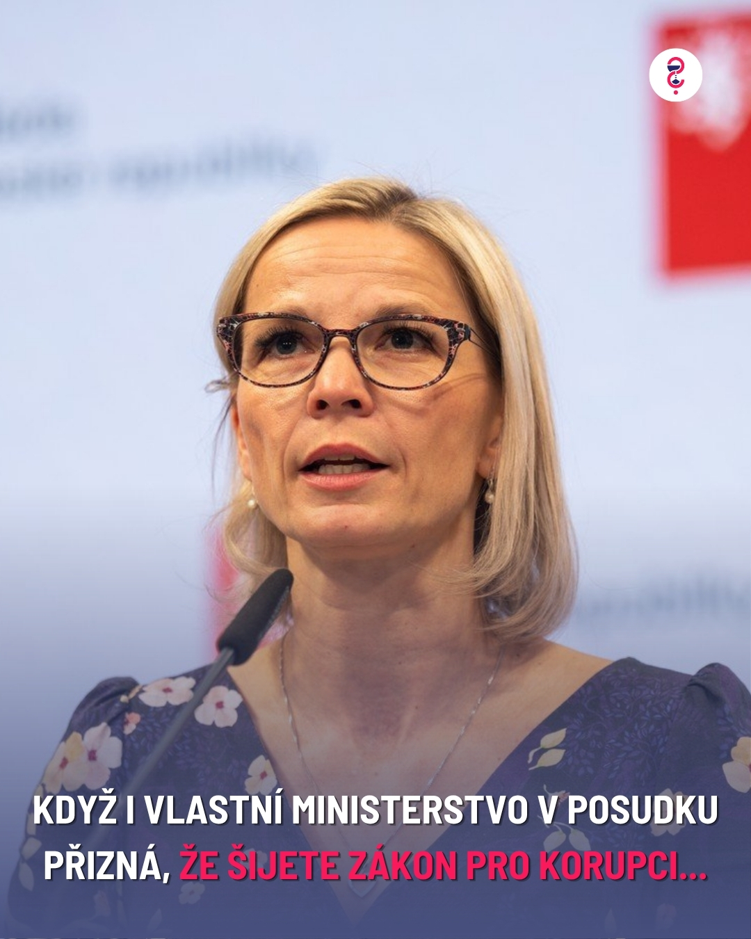 KDYŽ I VLASTNÍ MINISTERSTVO V POSUDKU PŘIZNÁ, ŽE ŠIJETE ZÁKON PRO KORUPCI...
