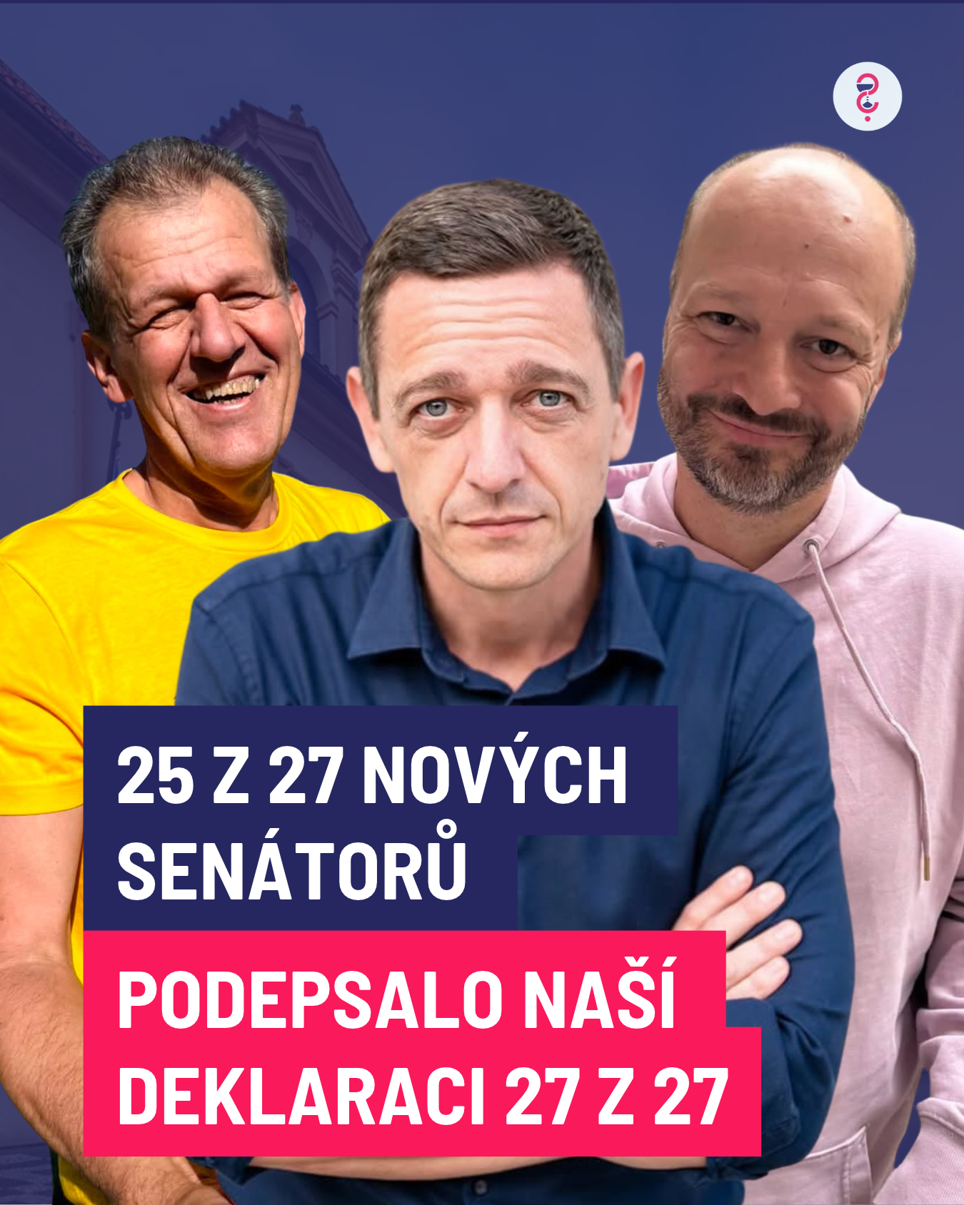 Pětadvacet ze sedmadvaceti nových senátorů podepsalo naší Deklaraci 27 z 27