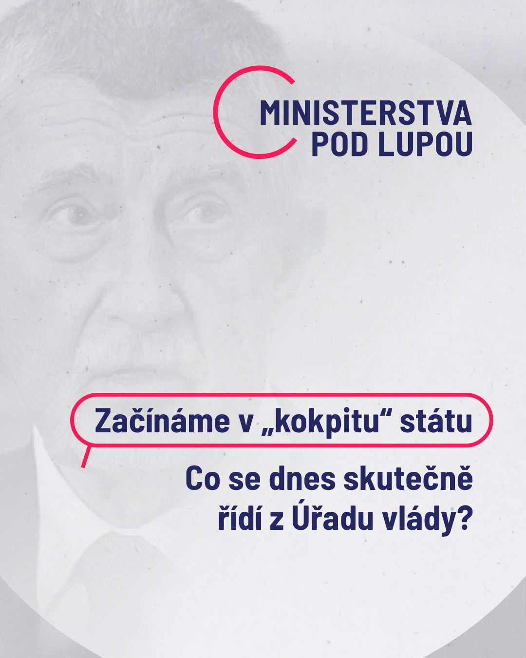 Ministerstva pod lupou: Začínáme v „kokpitu“ státu.
