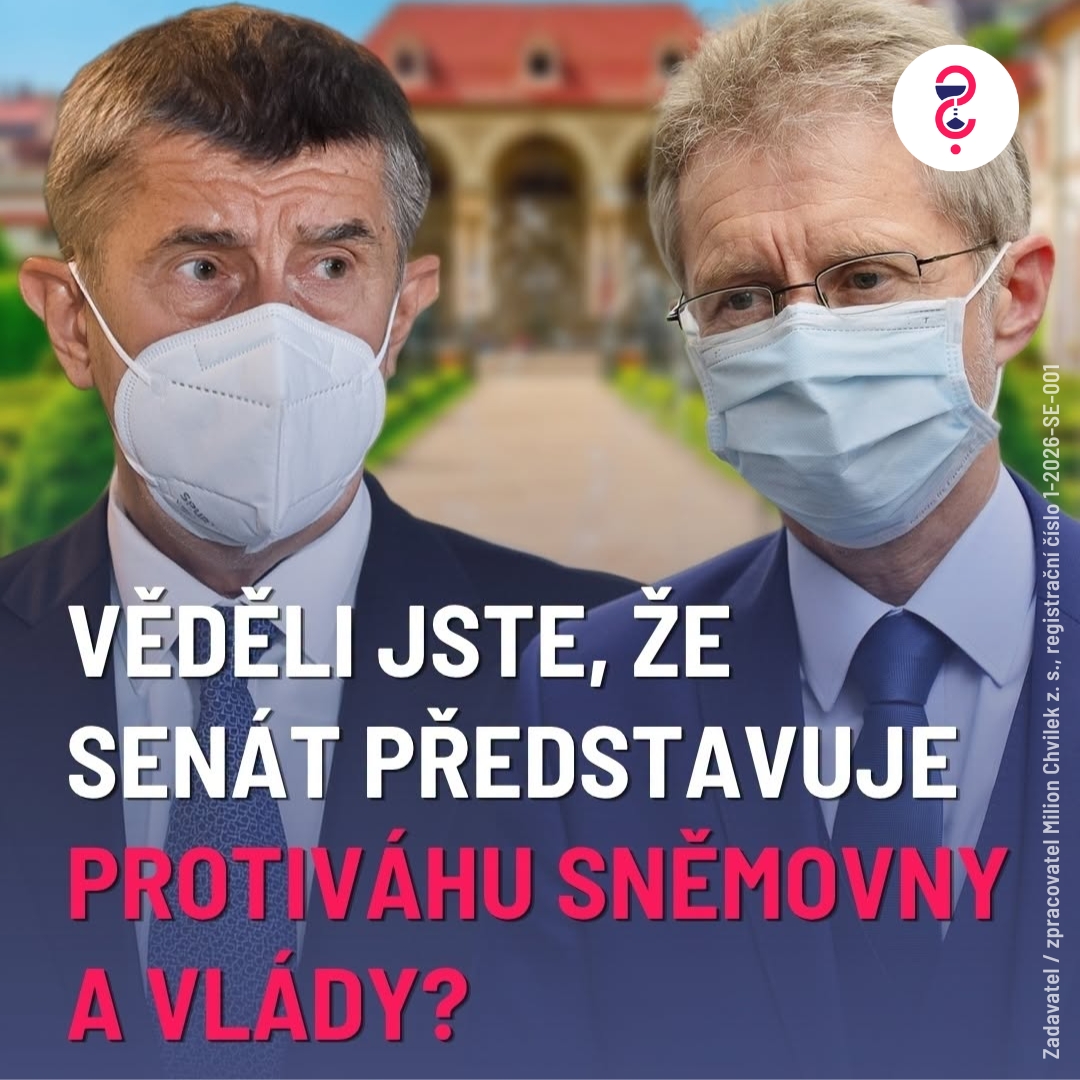 Věděli jste, že Senát představuje protiváhu Sněmovny a vlády?