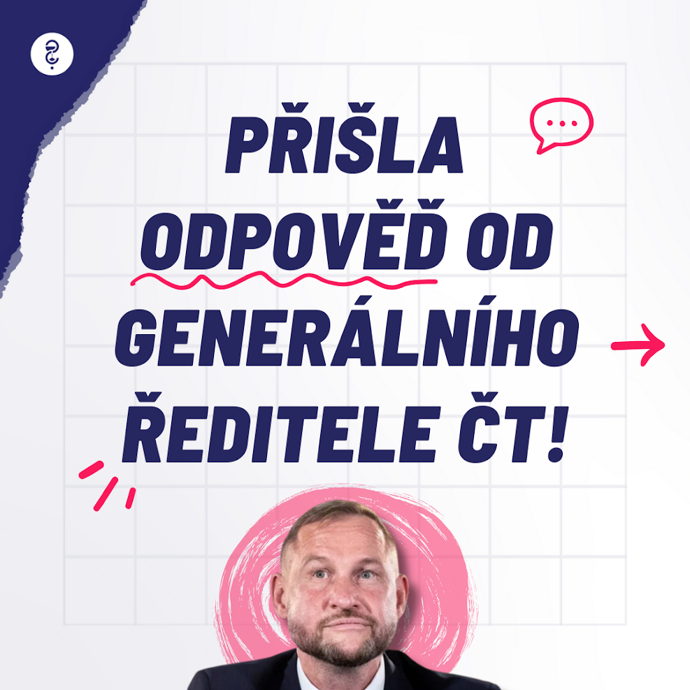 GENERÁLNÍ ŘEDITEL ČT ODPOVĚDĚL NA NÁŠ OTEVŘENÝ DOPIS