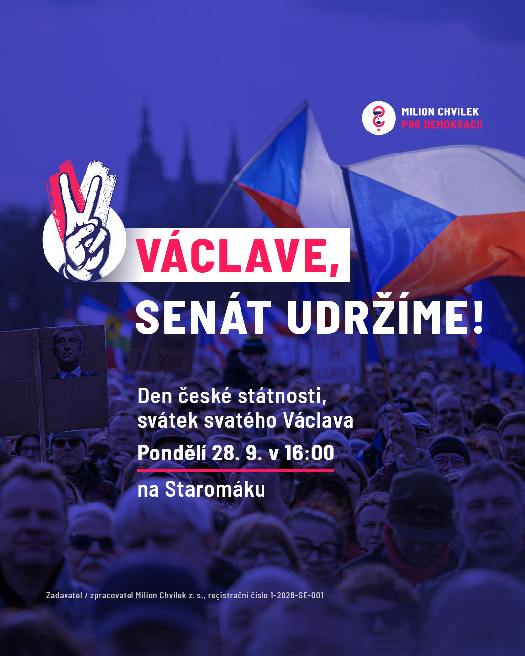 STAROMÁK 28. 9. - Václave, Senát udržíme!